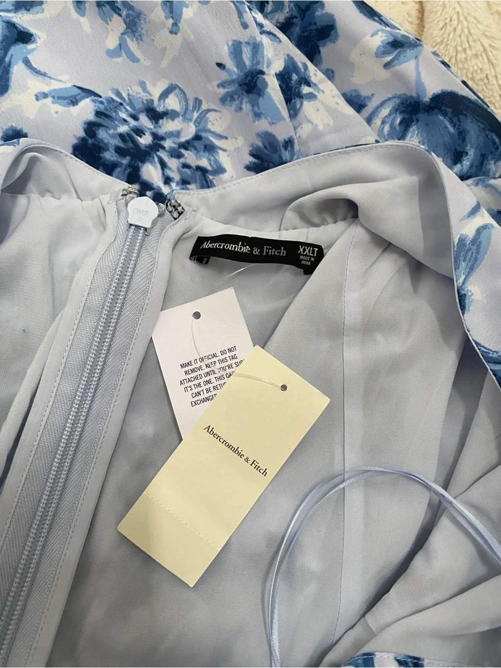 NWT Abercrombie & Fitch floral maxi dress Sz XXL tall, bridal coastal
